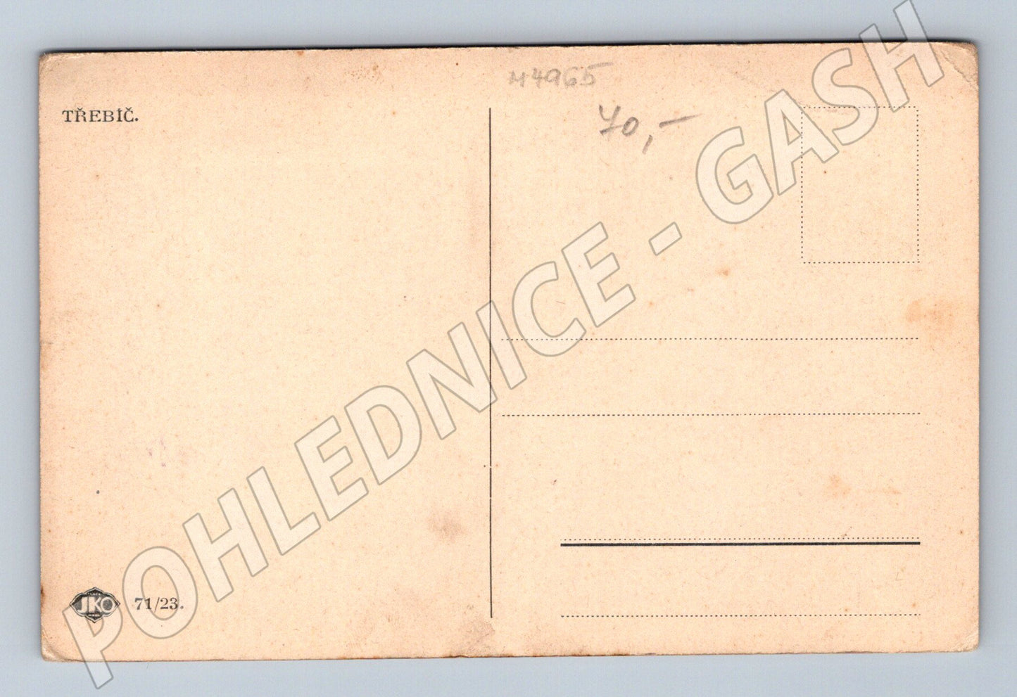 Postcard Třebíč historical (M4965)