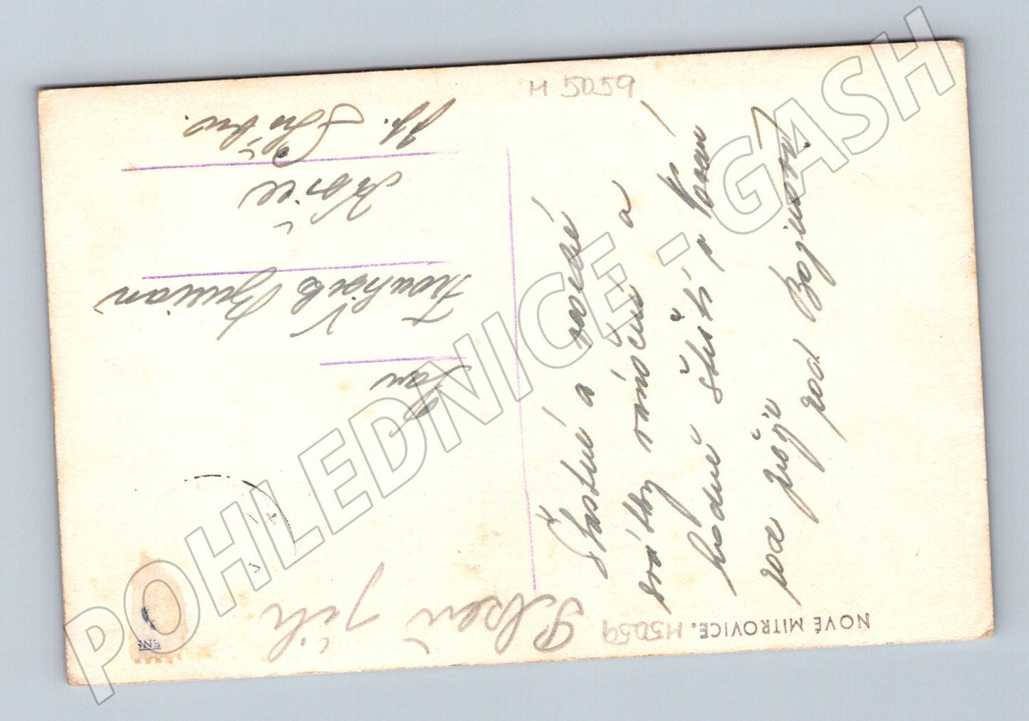 Postcard Czech village landscape (M5059)