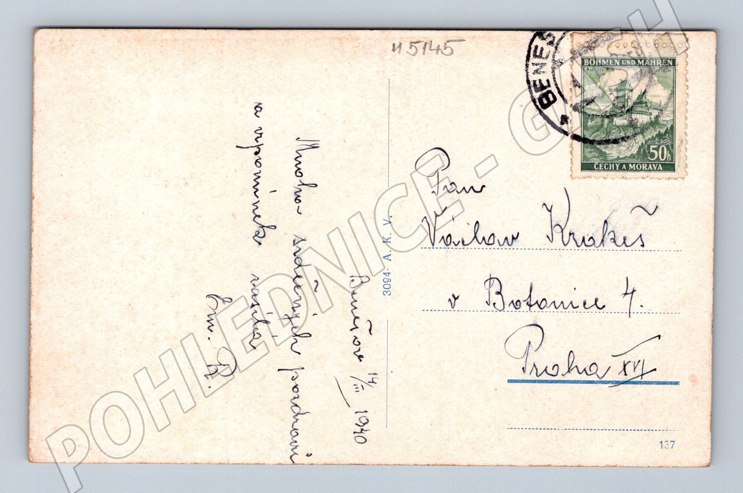 Pohlednice Benešov historické město (M5145)