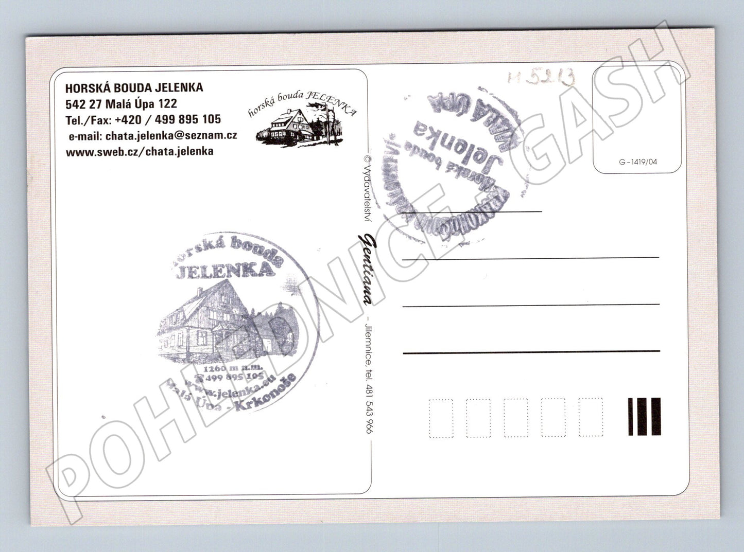 Postcard Jelenka Malá Úpa mountain hut (M5213)