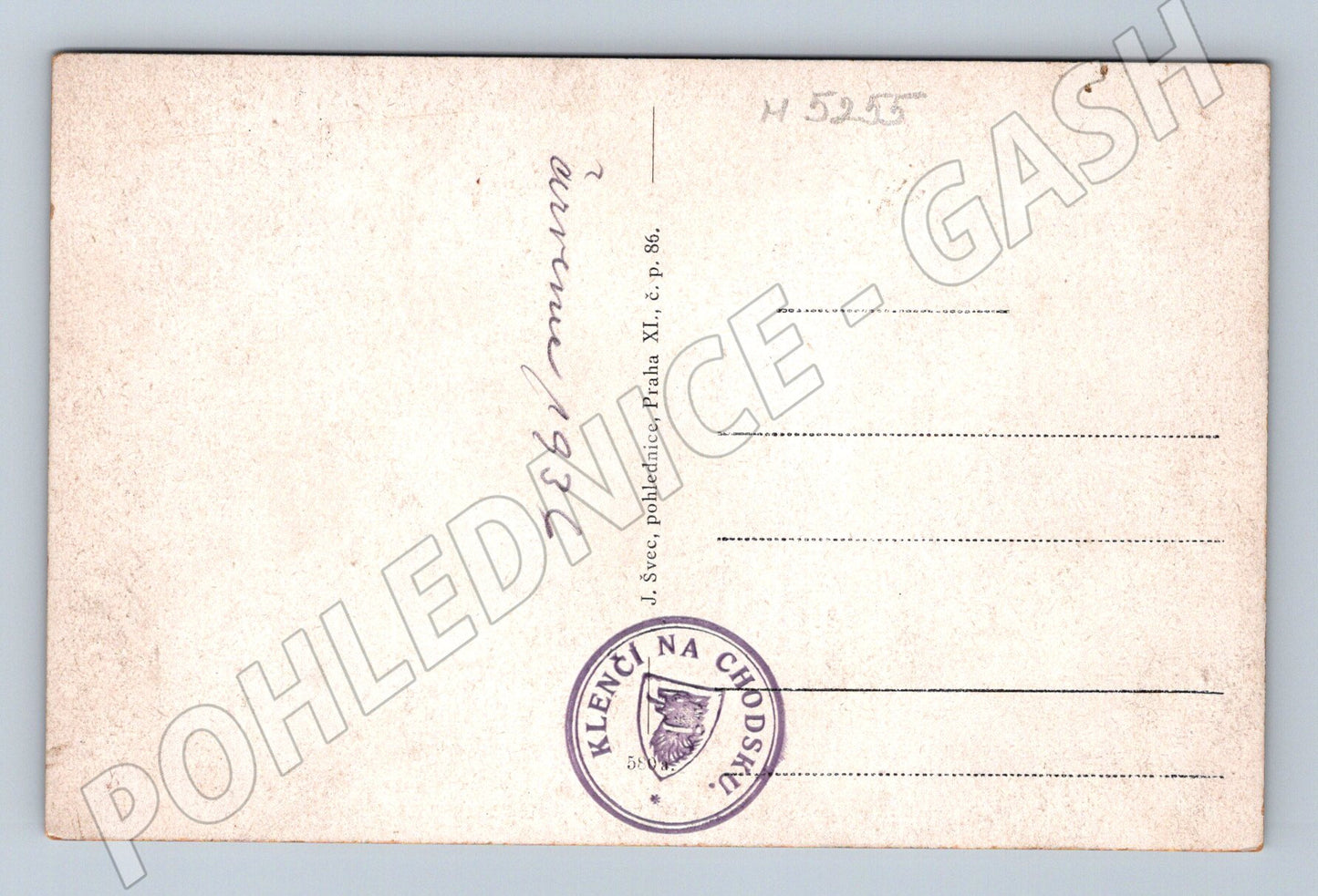 Postcard Klenčí pod Čerchovem Baar region (M5255)