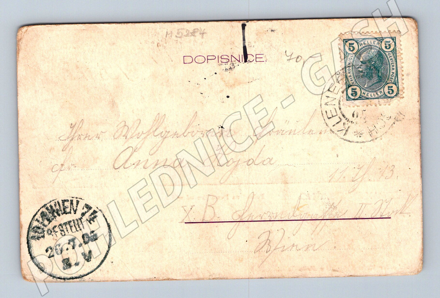 Pohlednice Domažlice historická 1913 (M5284)