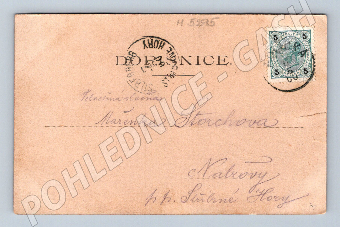 Postcard Polička 1904 historical (M5295)