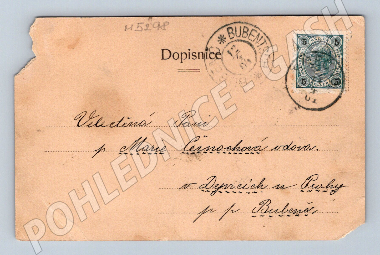 Postcard Smečno collage historical (M5298)