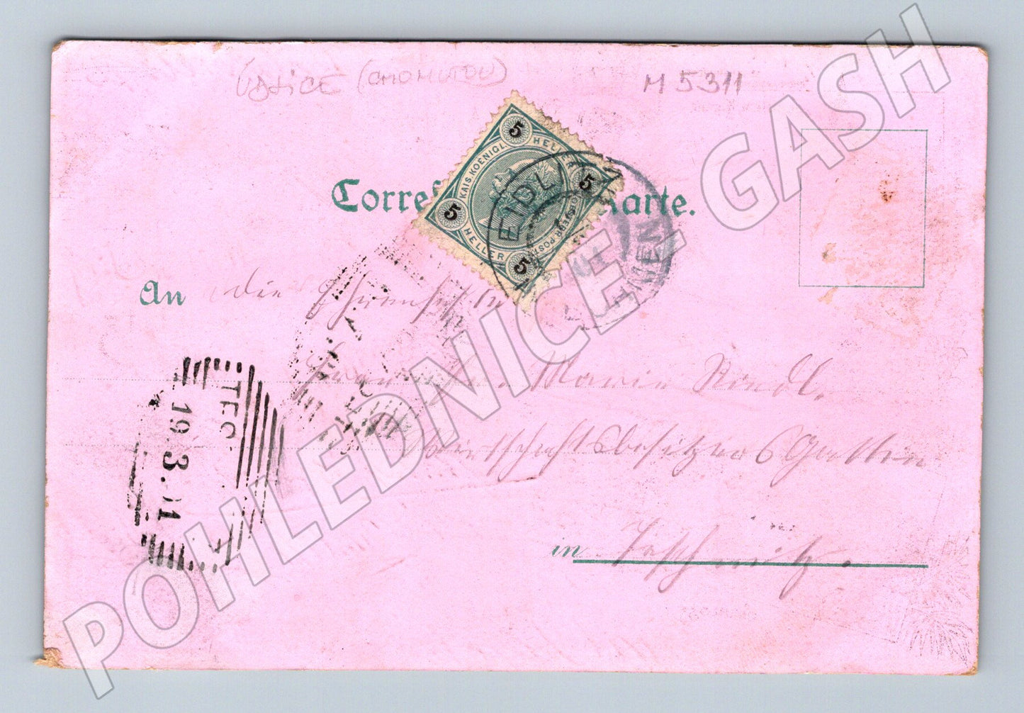 Pohlednice Ejpovice 1911 stará (M5311)
