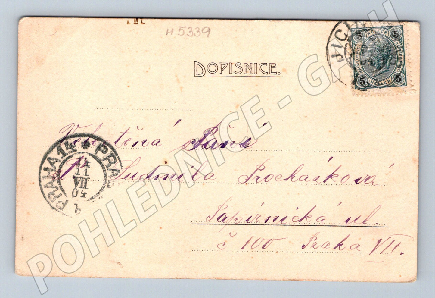 Pohlednice Nymburk etnografická 1904 (M5339)