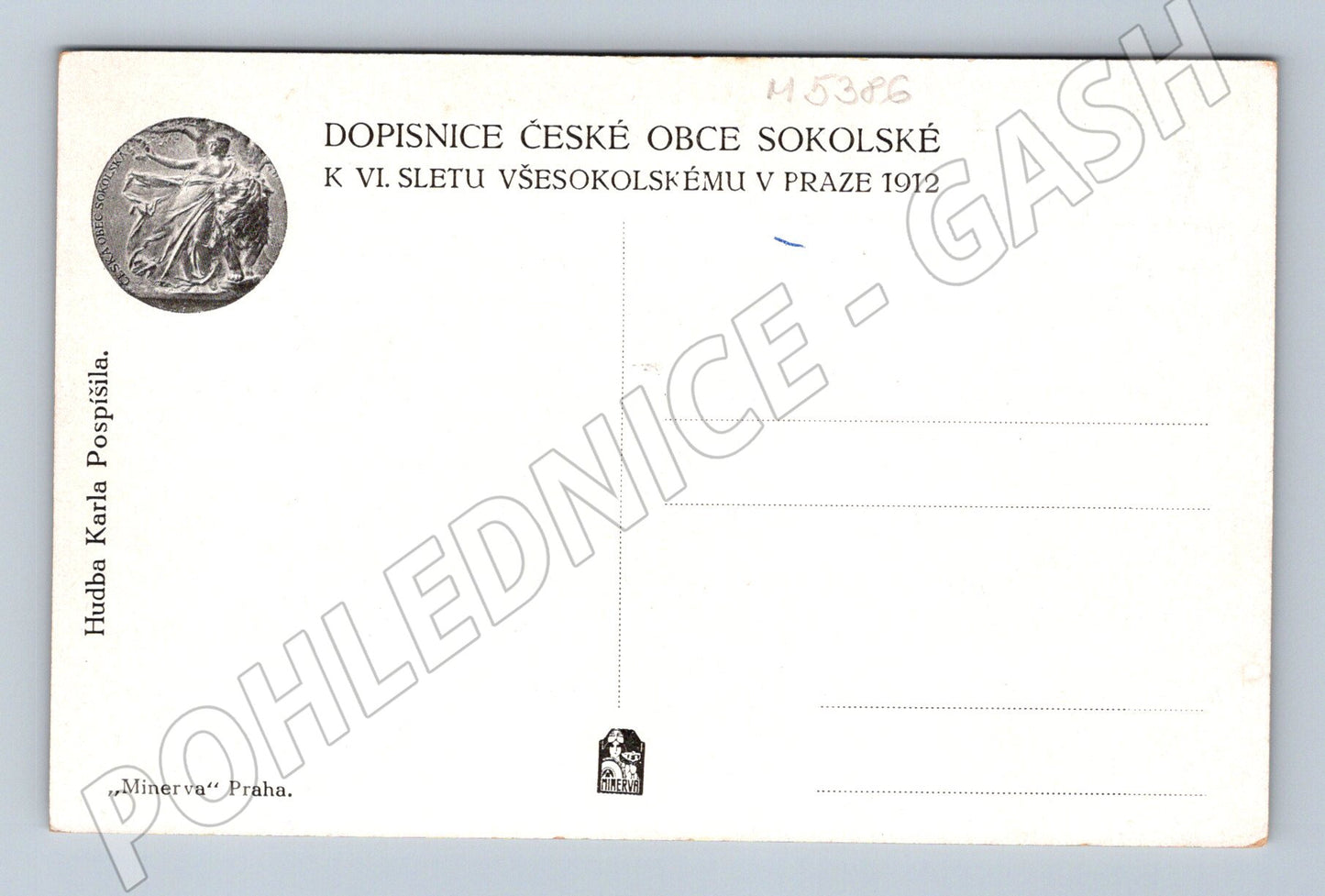 Pohlednice Sokol VI slet Praha 1912 ženy (M5386)