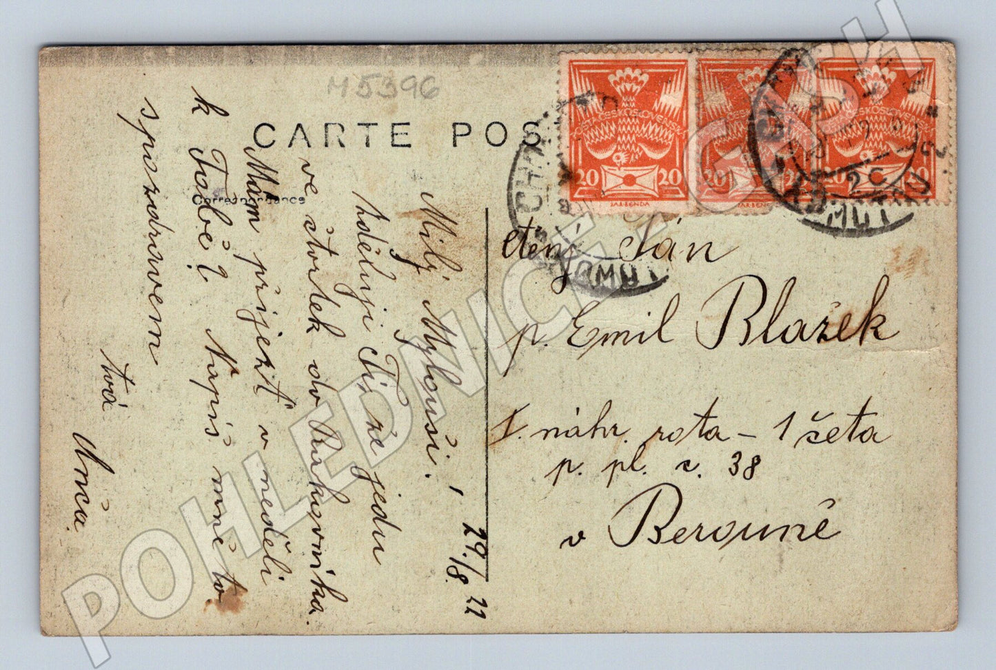 Pohlednice Sokolský průvod Staroměstské náměstí Praha (M5396)