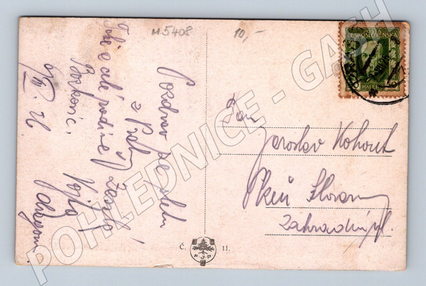 Pohlednice Sokolové barikáda ČSR prošlá (M5408)