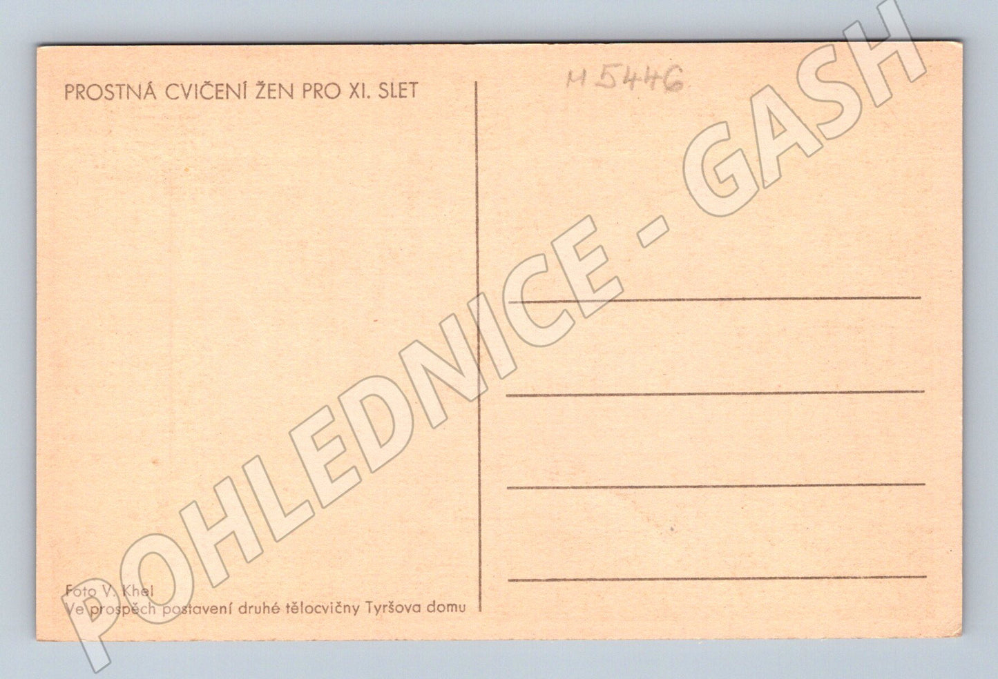 Pohlednice XI slet ženy cca 1948 Sokol (M5446)