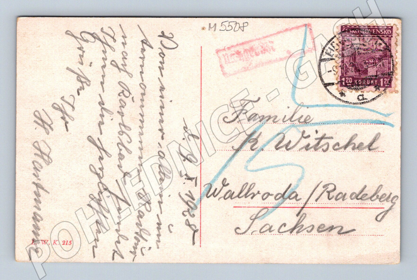 Postcard Karlovy Vary Schlossberg and Westend (M5508)