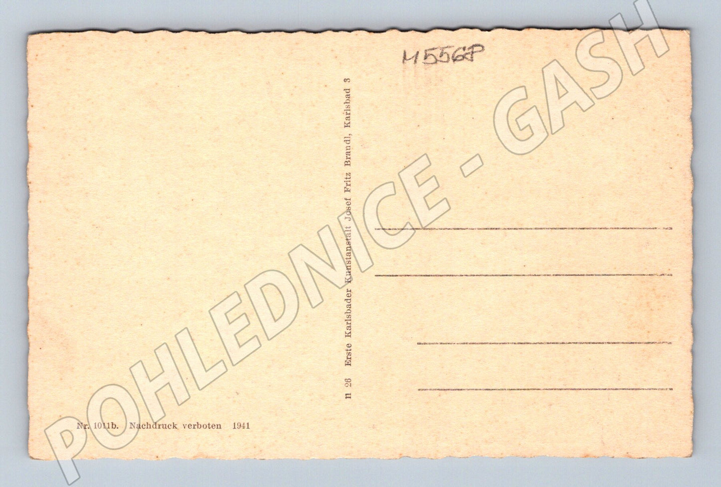 Postcard Marianske Lazne Goethe Monument (M5568)