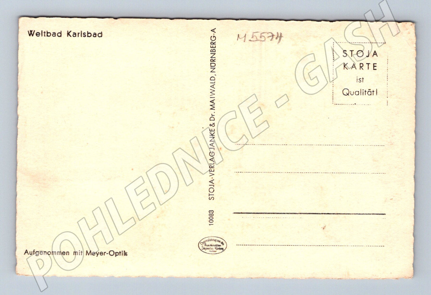 Postcard Karlovy Vary Weltbad historical (M5574)
