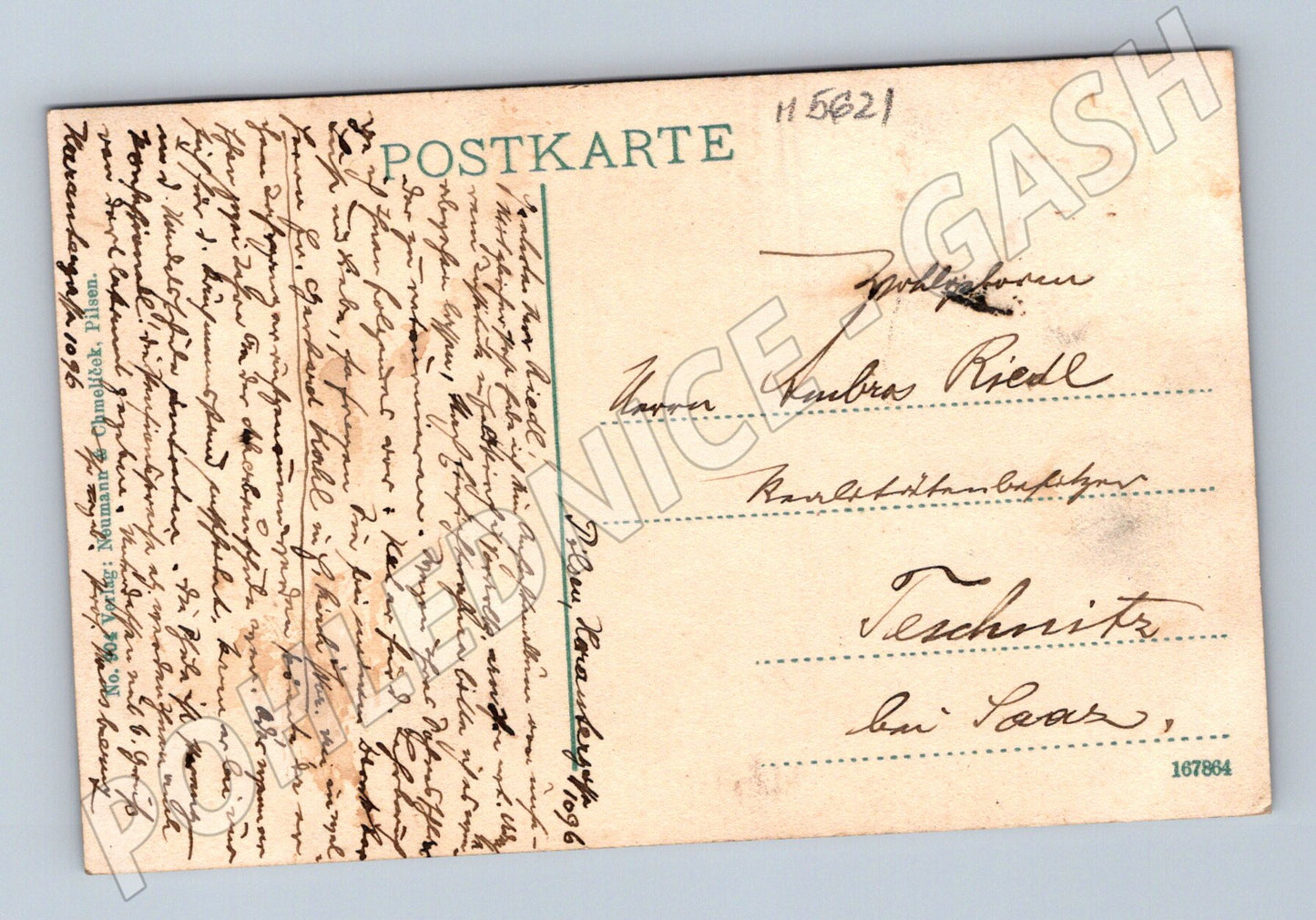 Pohlednice Plzeň nádraží Reichsvorstadt historická (M5621)