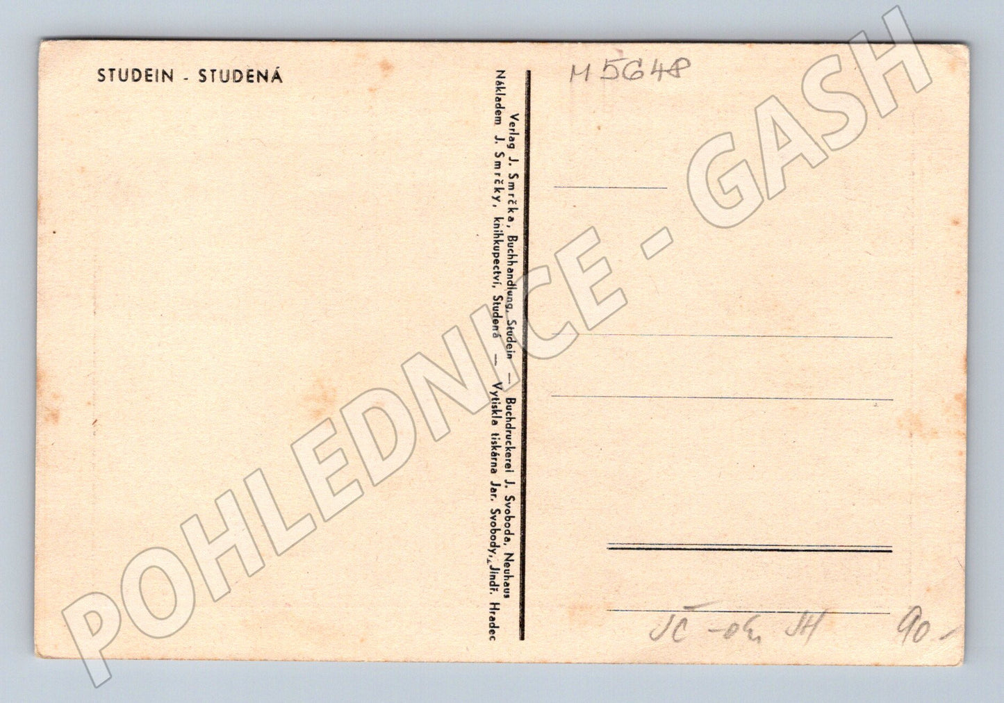 Pohlednice Studená historický motiv obce (M5648)