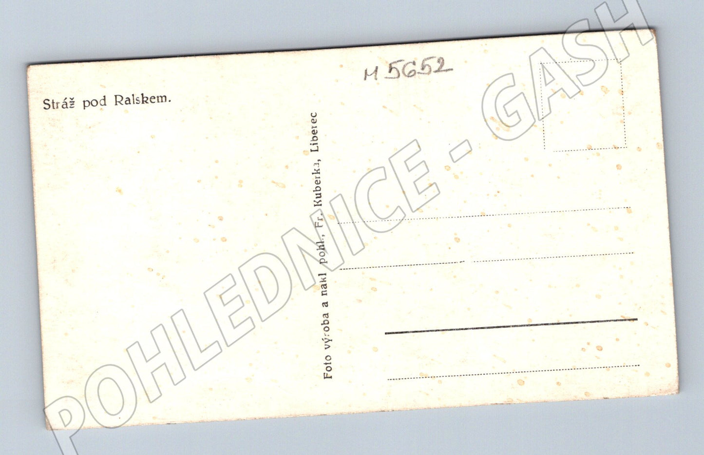Postcard Stráž pod Ralskem historical motif (M5652)