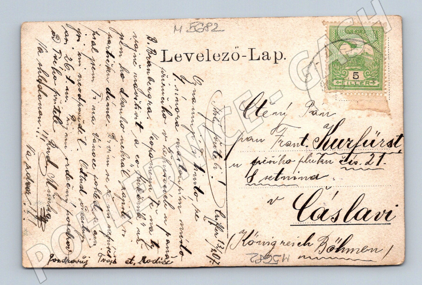 Postcard Cífer Trnava historical park 1907 (M5682)