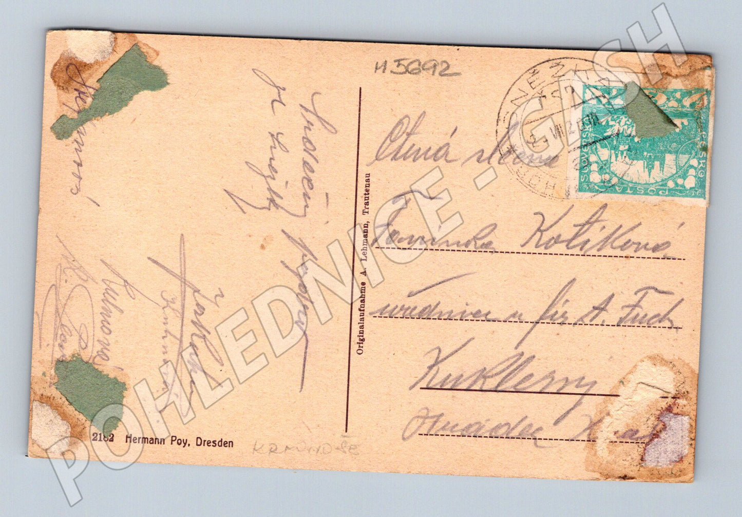 Postcard Sněžka Krkonoše historical motif (M5692)