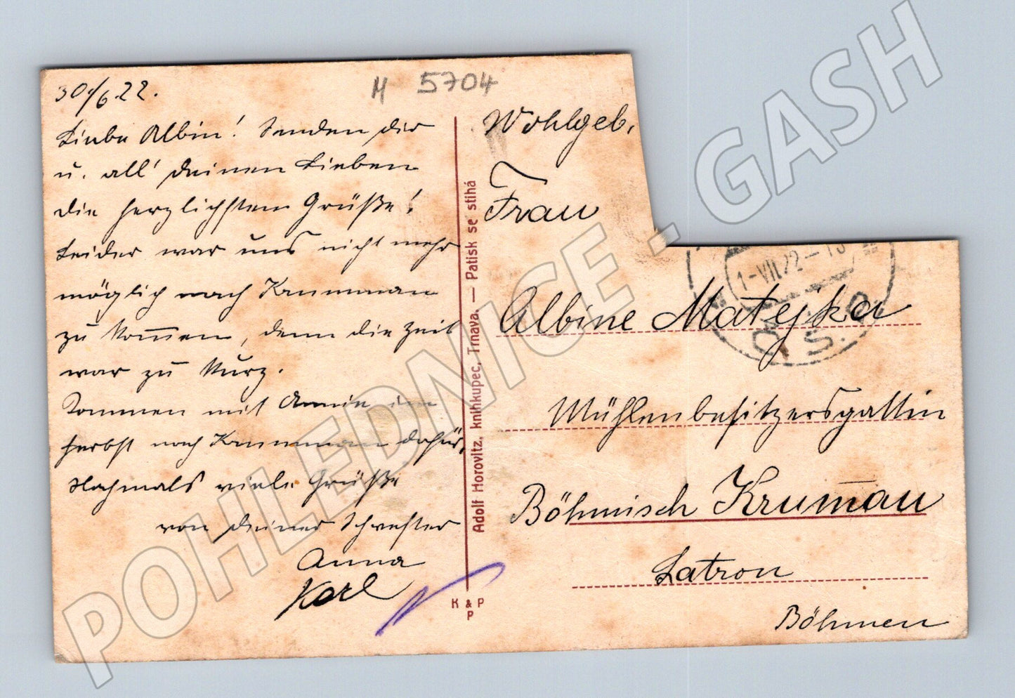 Postcard Trnava Invalides Church historical (M5704)