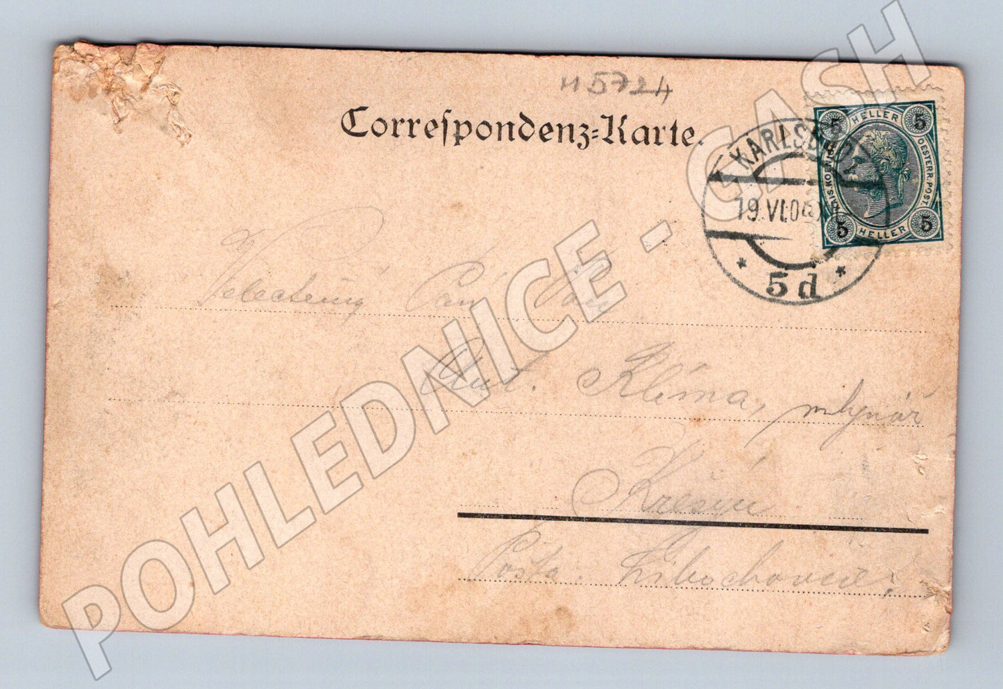 Postcard Karlovy Vary Kaiserbad 1902 (M5724)