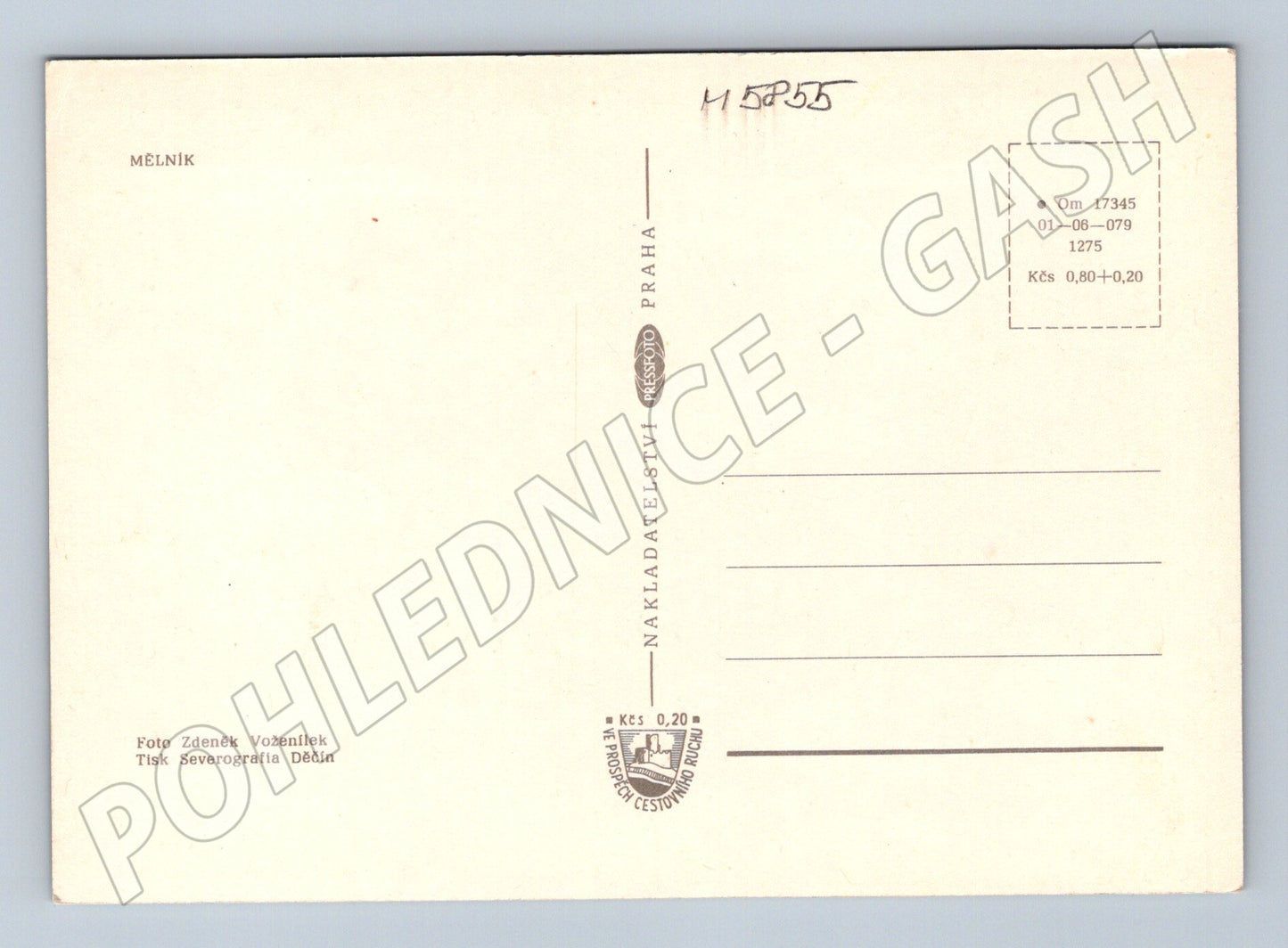 Pohlednice Zámek Mělník nad vinicemi (M5855)