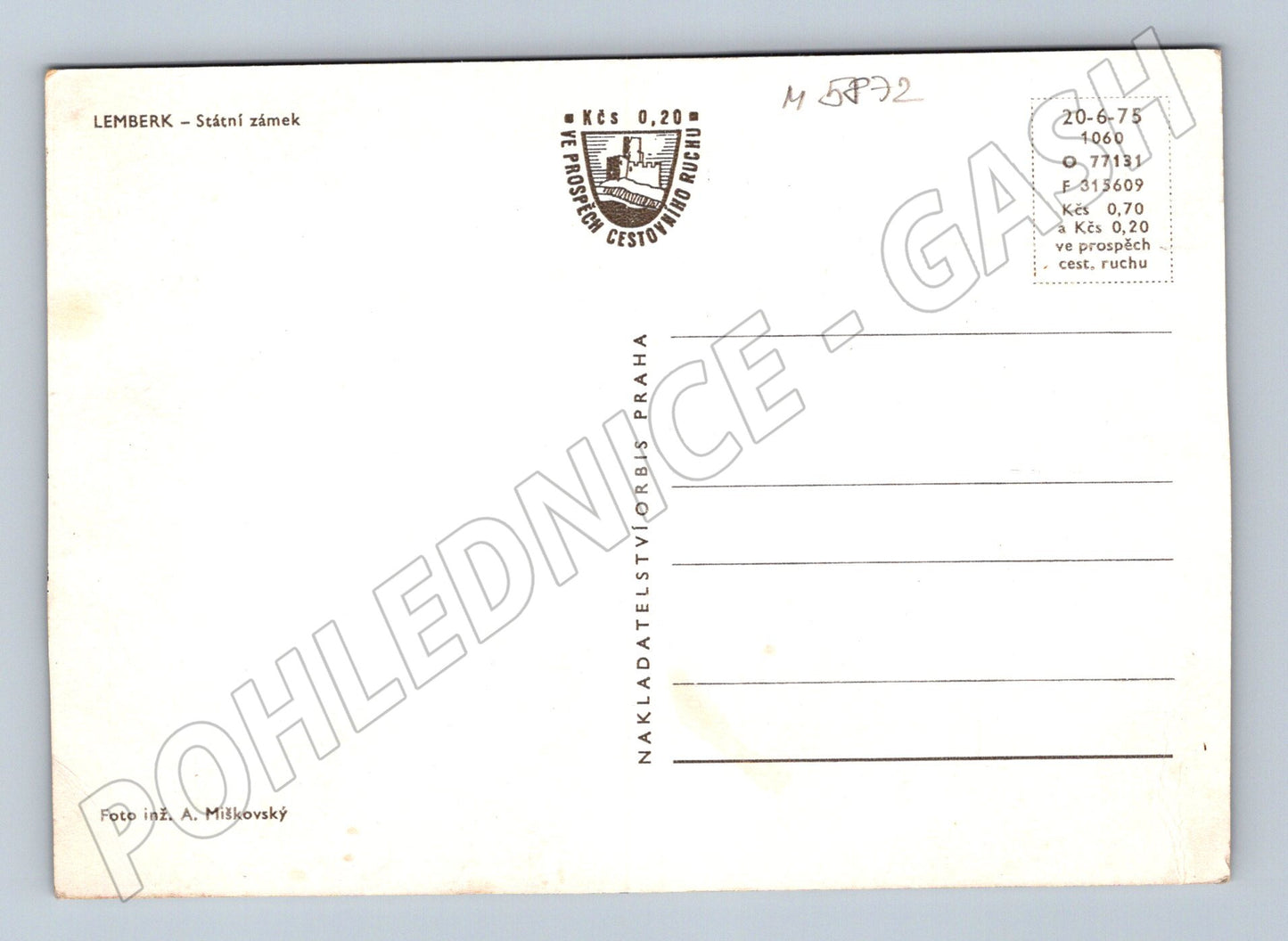 Pohlednice Lemberk státní zámek (M5872)