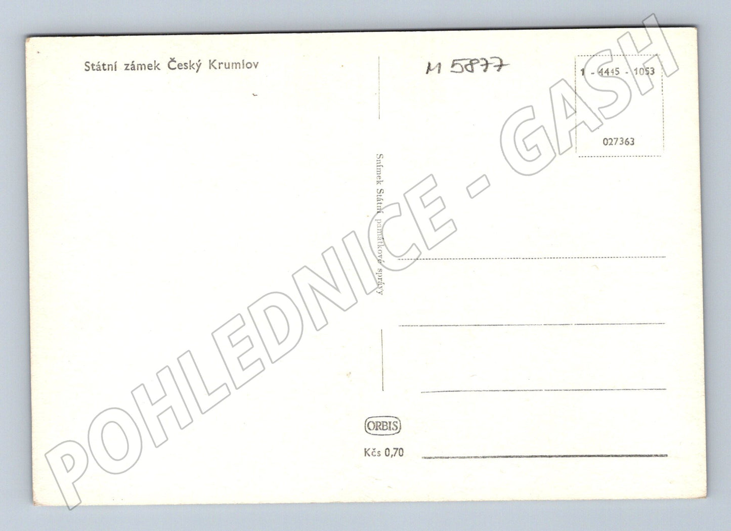 Pohlednice Státní zámek Český Krumlov Orbis (M5877)
