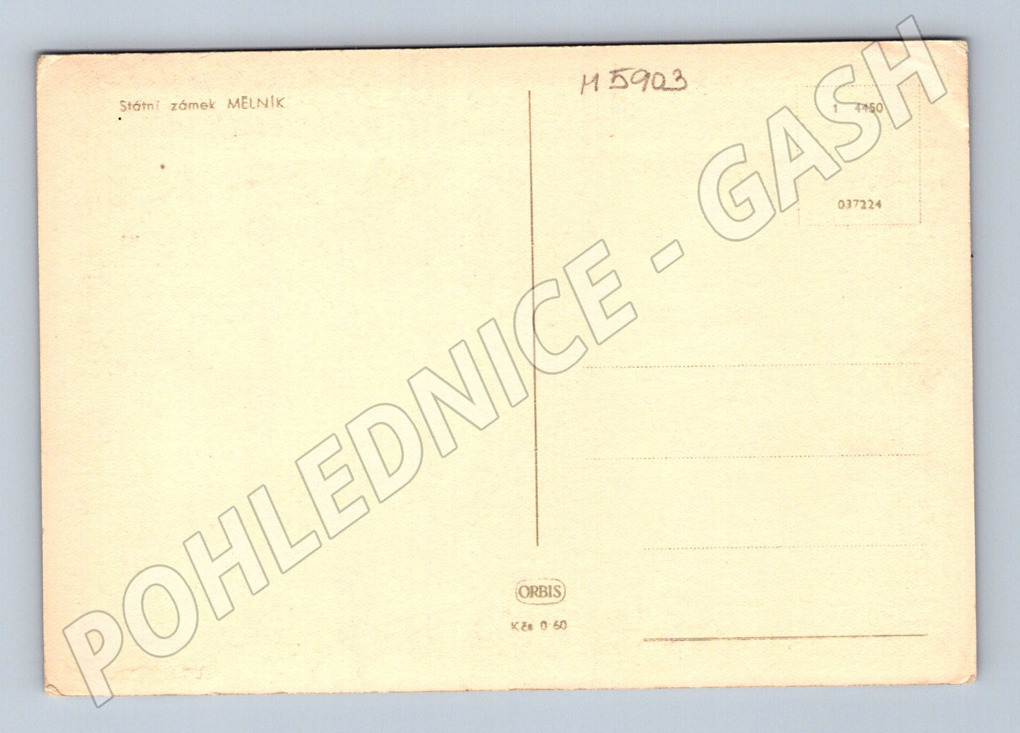 Pohlednice Zámek Mělník historická Orbis (M5903)