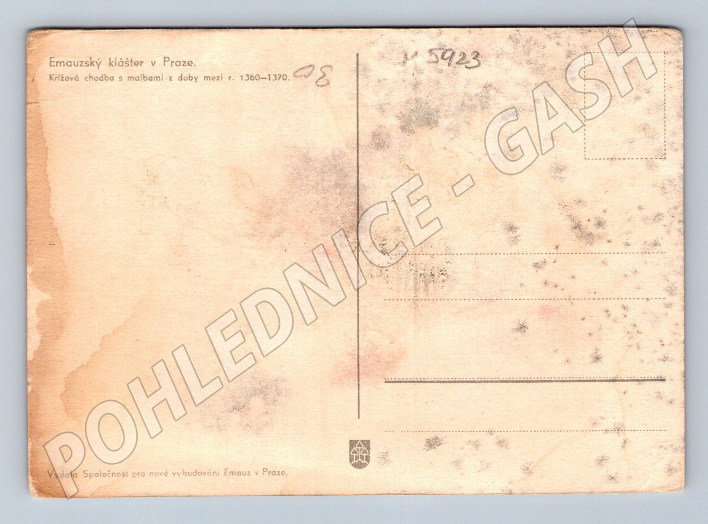 Pohlednice Emauzský klášter Praha fresky (M5923)