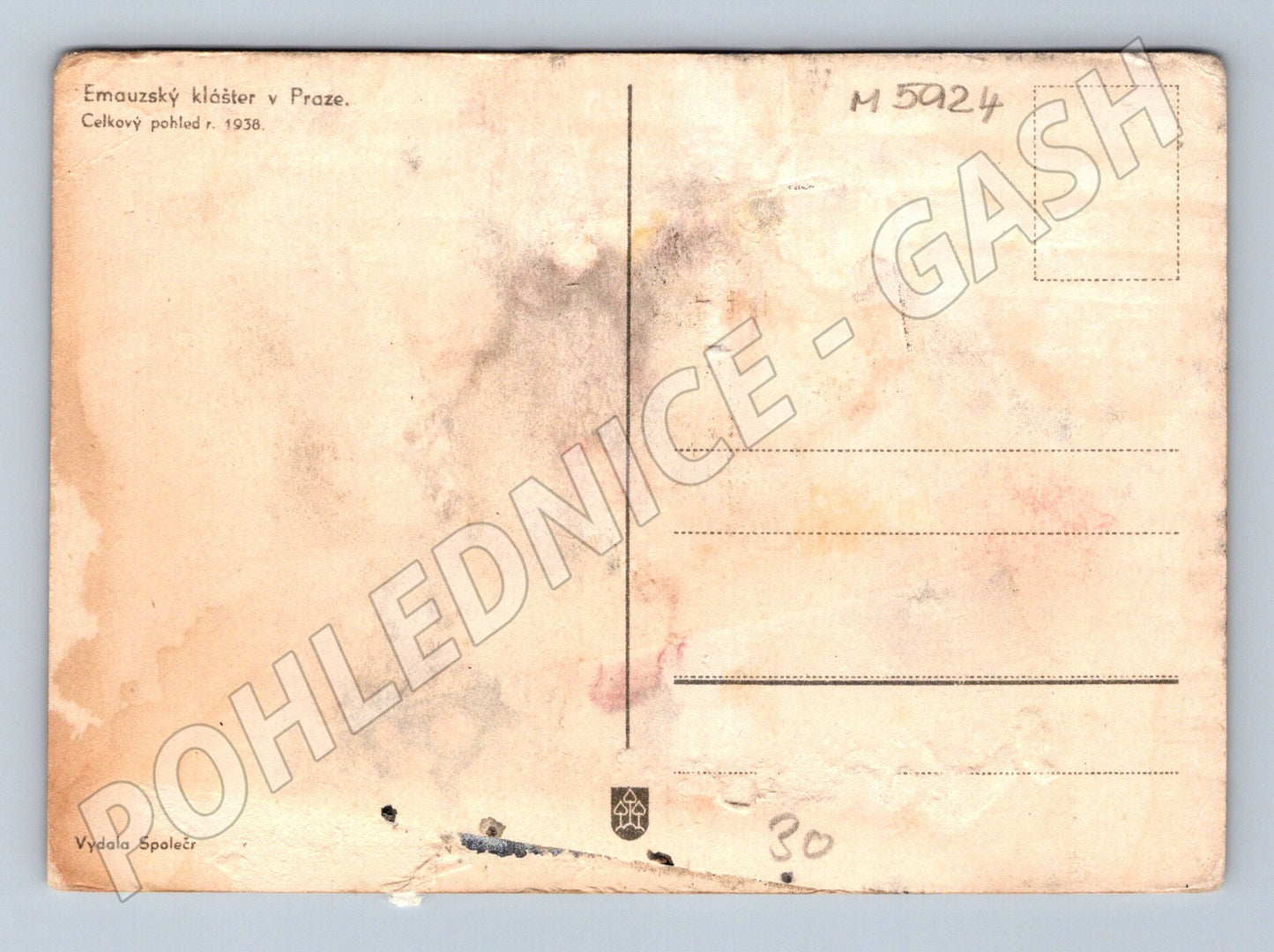Pohlednice Emauzský klášter Praha stará (M5924)