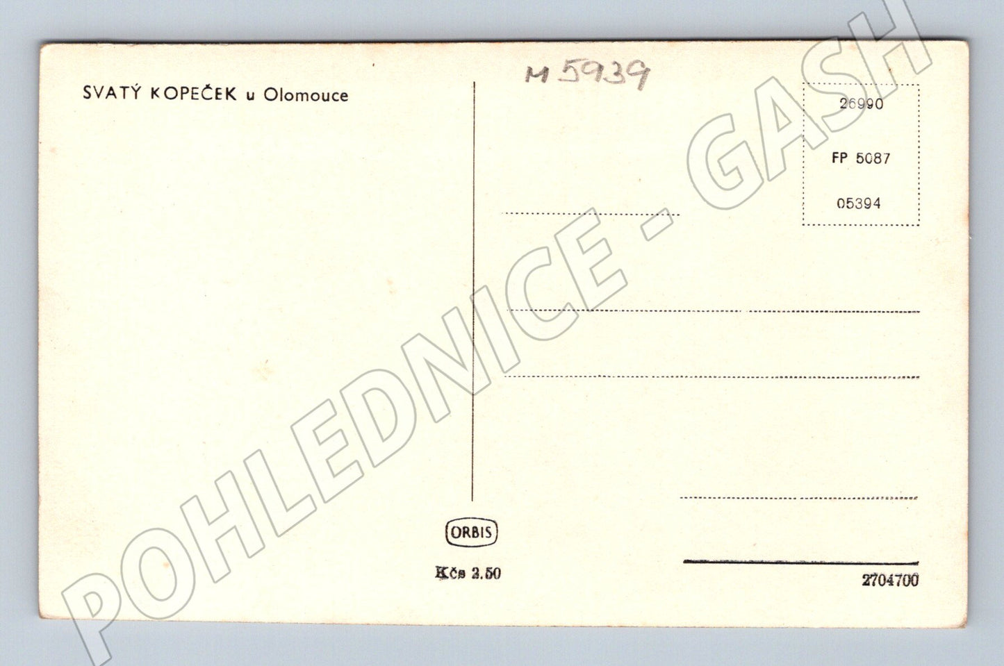 Pohlednice Svatý Kopeček u Olomouce bazilika čb (M5939)