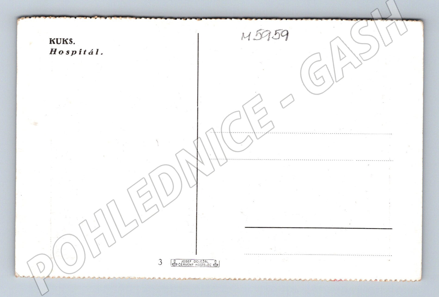 Pohlednice Kuks hospital stará (M5959)