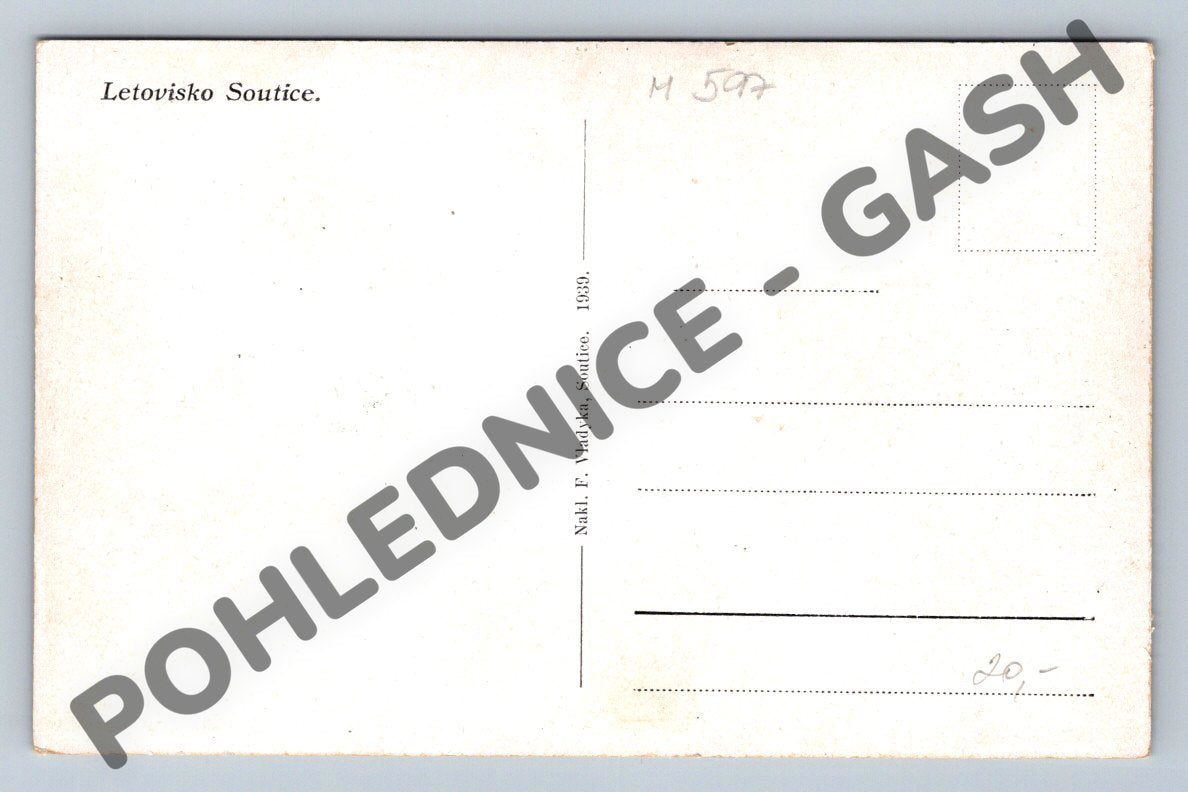 Pohlednice letovisko Soutice 1939 ČR (M597)