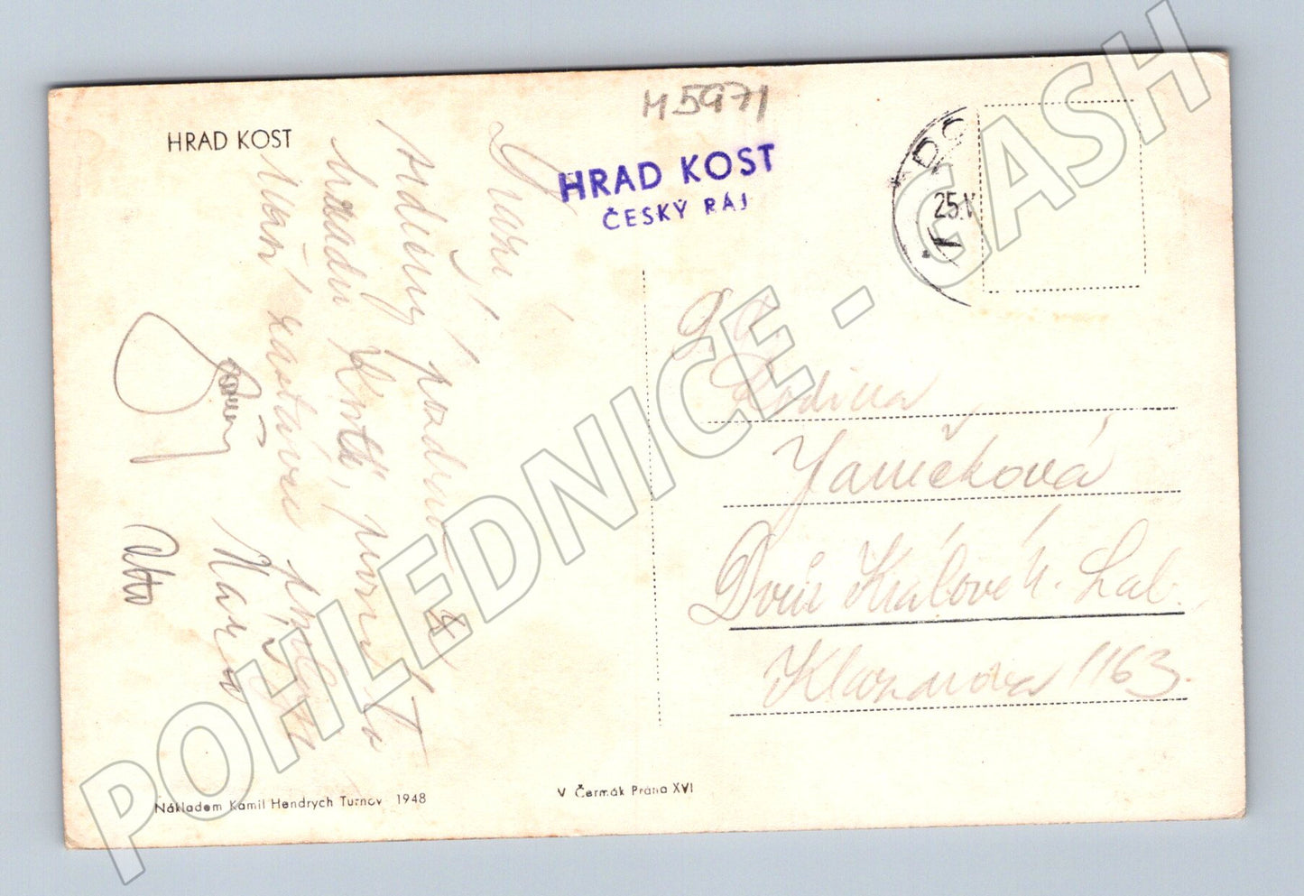 Pohlednice Hrad Kost Český ráj (M5971)