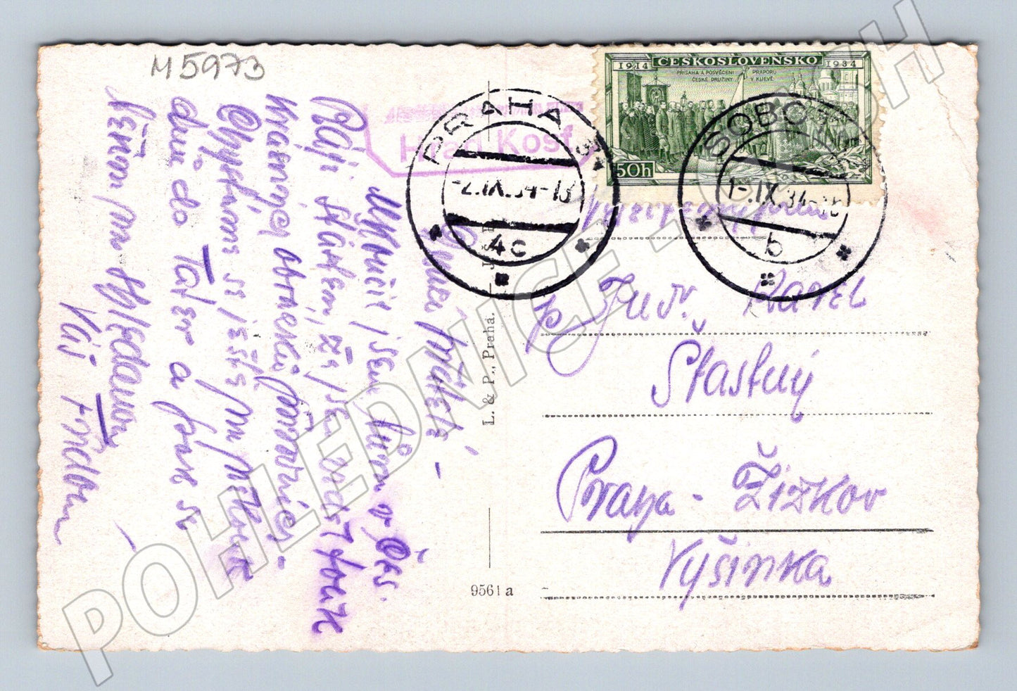 Pohlednice Český ráj Hrad Kost se známkou (M5973)