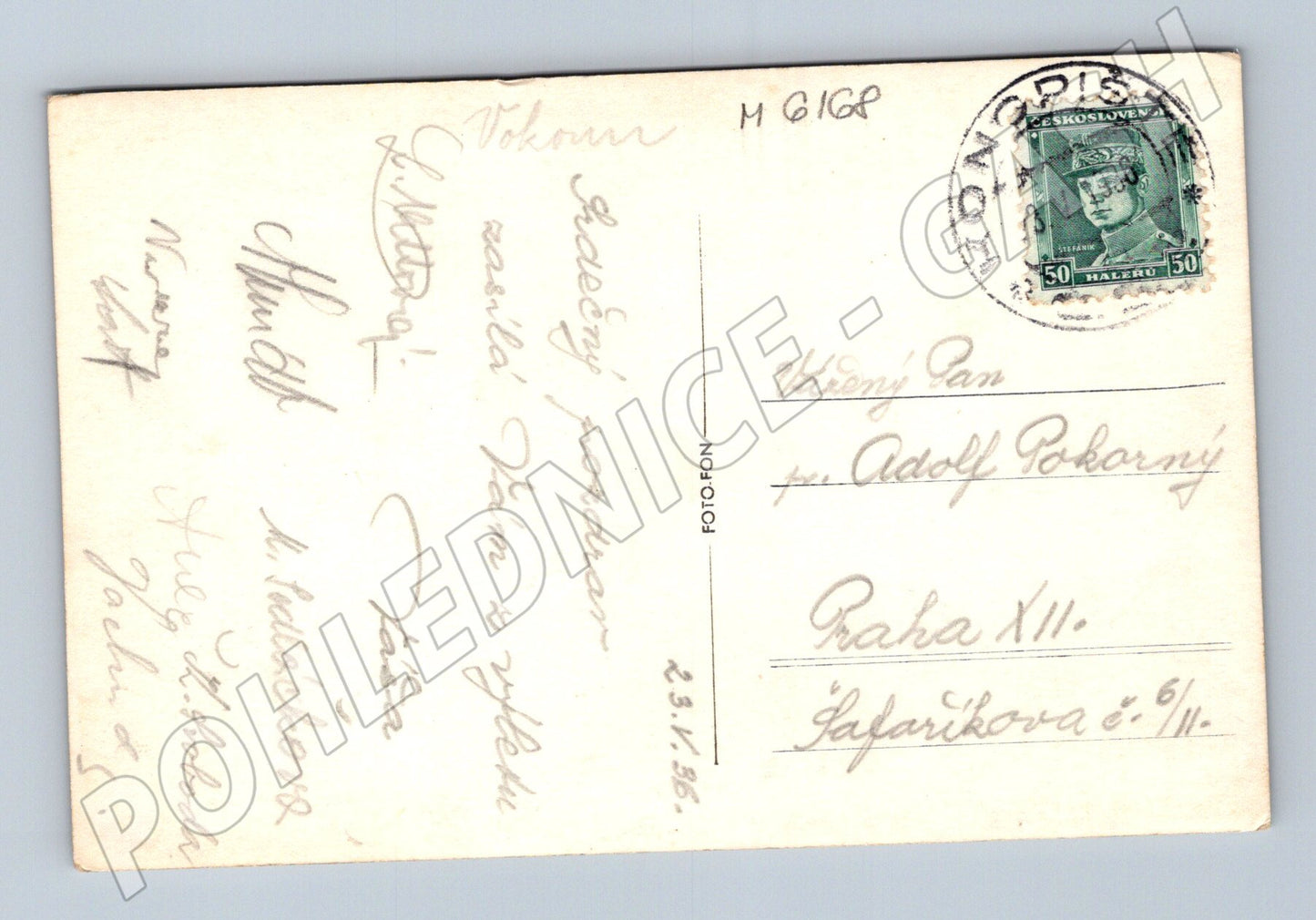 Pohlednice Konopiště zámek odeslaná 1936 (M6168)