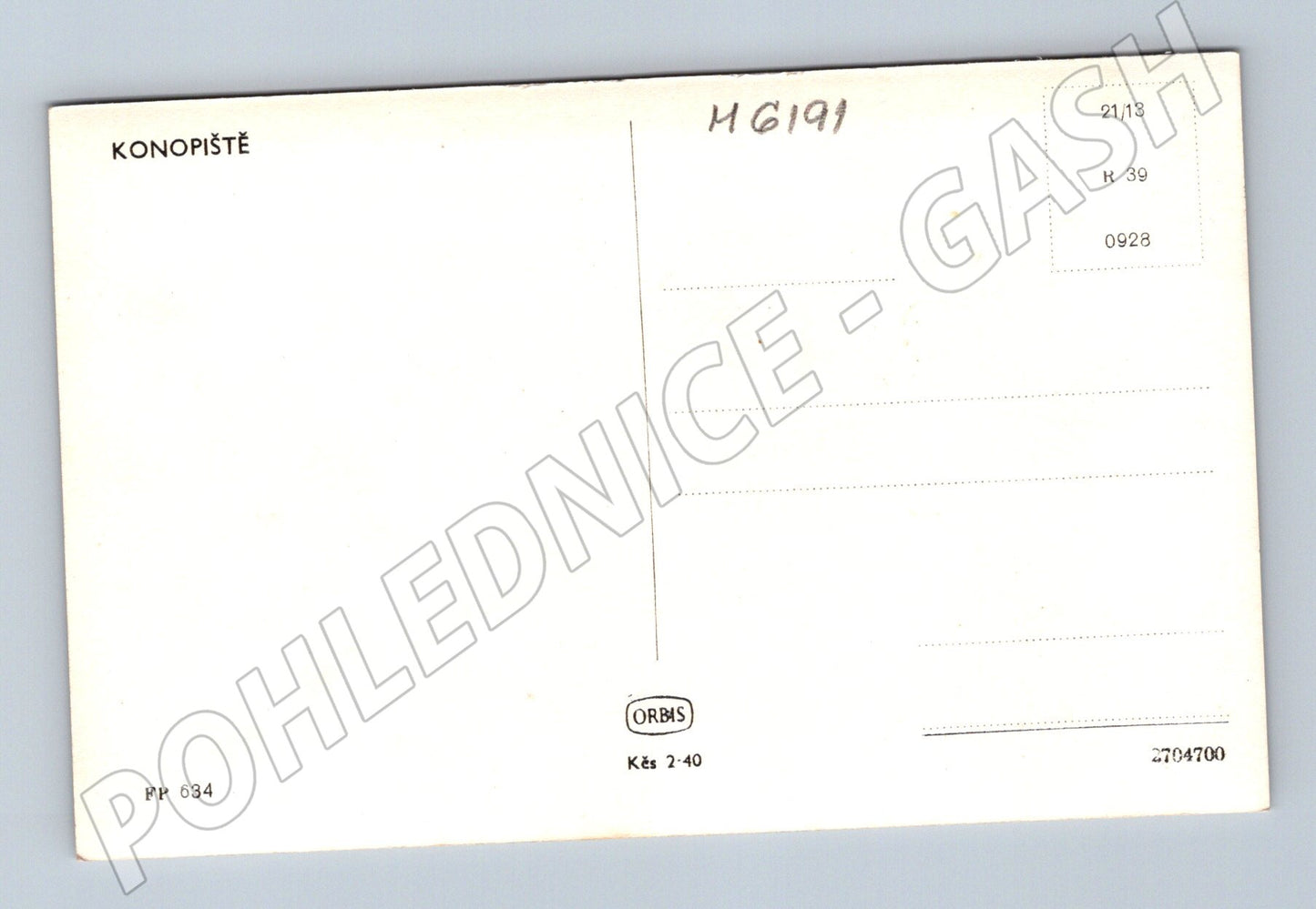 Pohlednice Konopiště zámek a zahrada historická (M6191)