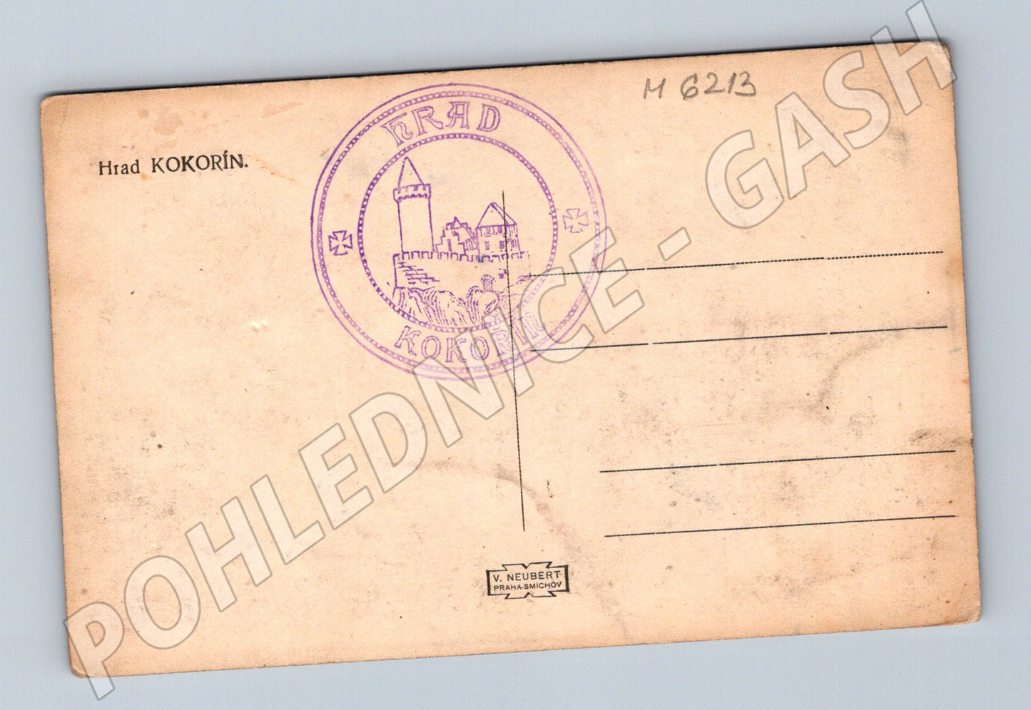 Pohlednice Hrad Kokořín V Neubert razítko (M6213)