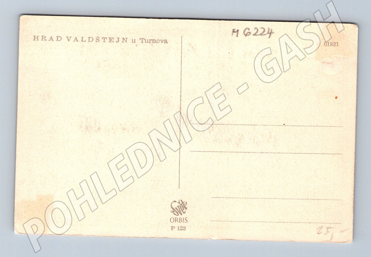 Pohlednice Valdštejn Turnov historická 1951 (M6224)