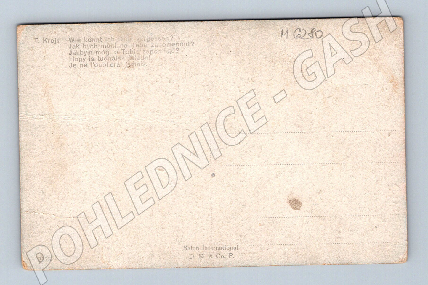 Pohlednice secese dvě ženy zahrada Salon International (M6280)