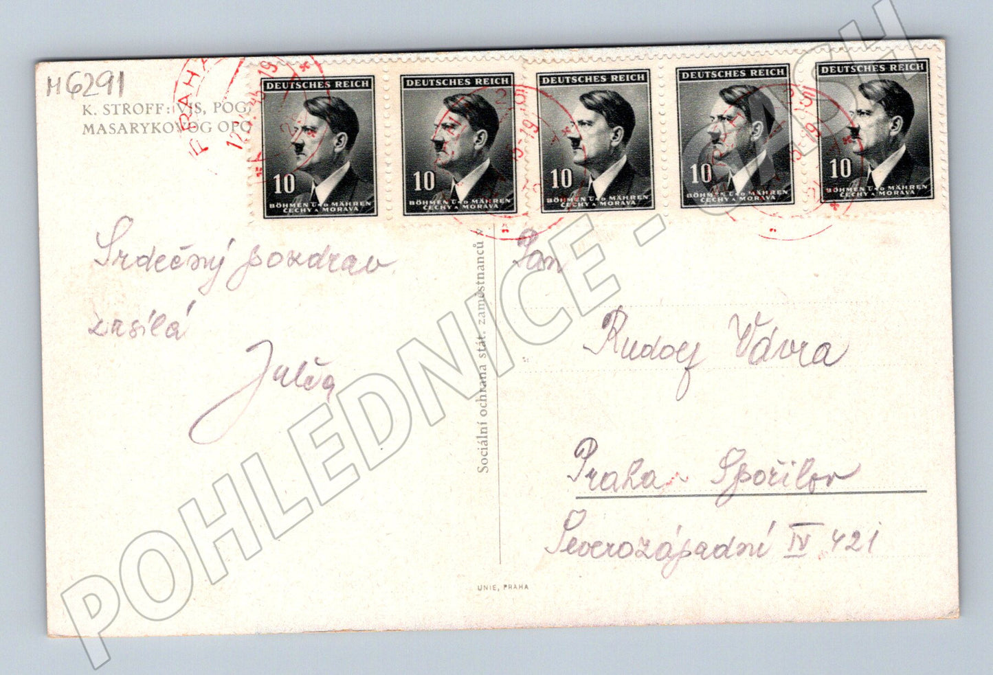 Pohlednice přímořská krajina Protektorát (M6291)