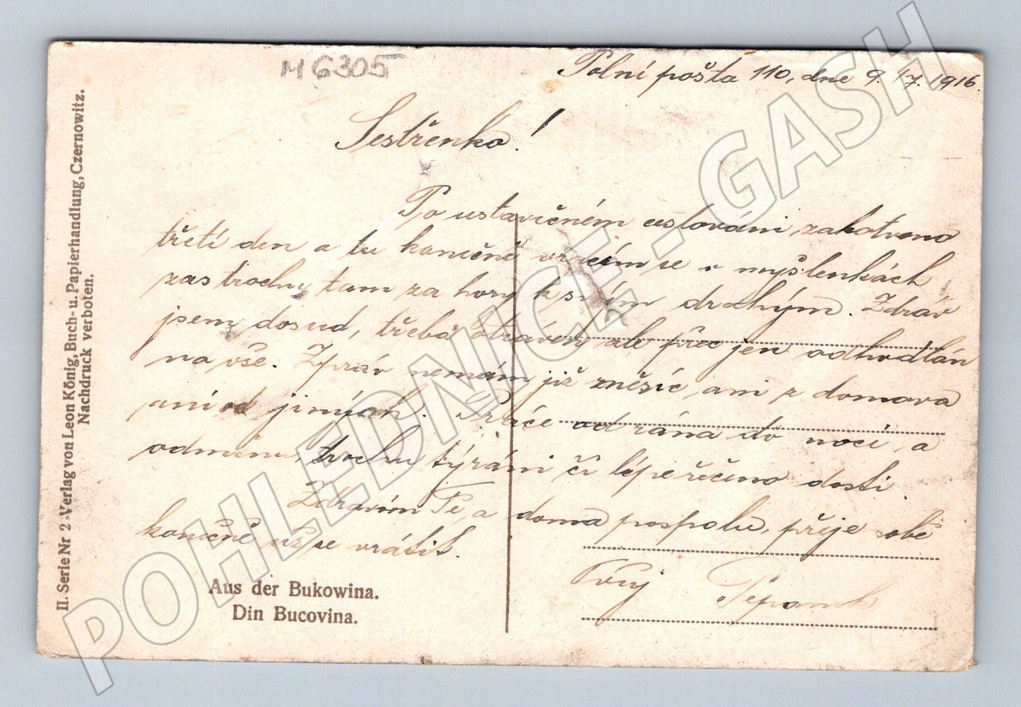 Pohlednice Bukovina 1916 ženy u studny (M6305)