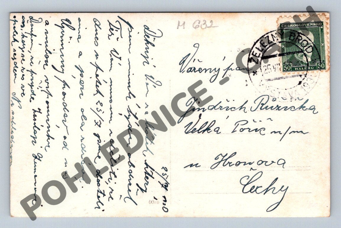 Pohlednice Železný Brod noční výstava 1930 (M632)