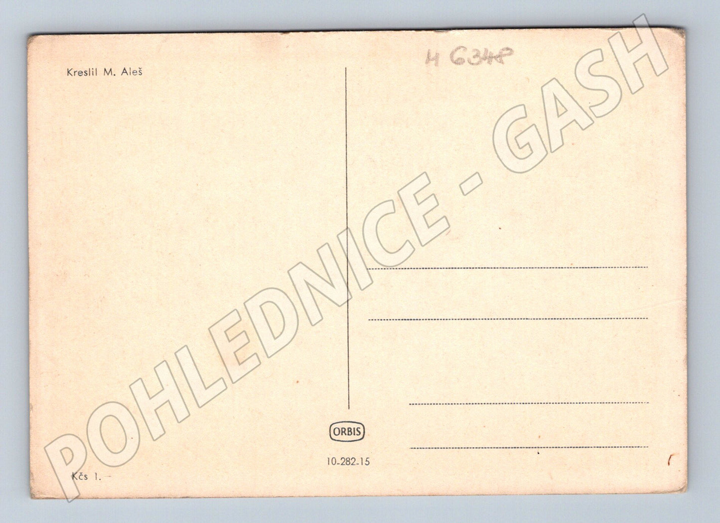 Pohlednice Mikoláš Aleš lidový motiv Orbis (M6348)