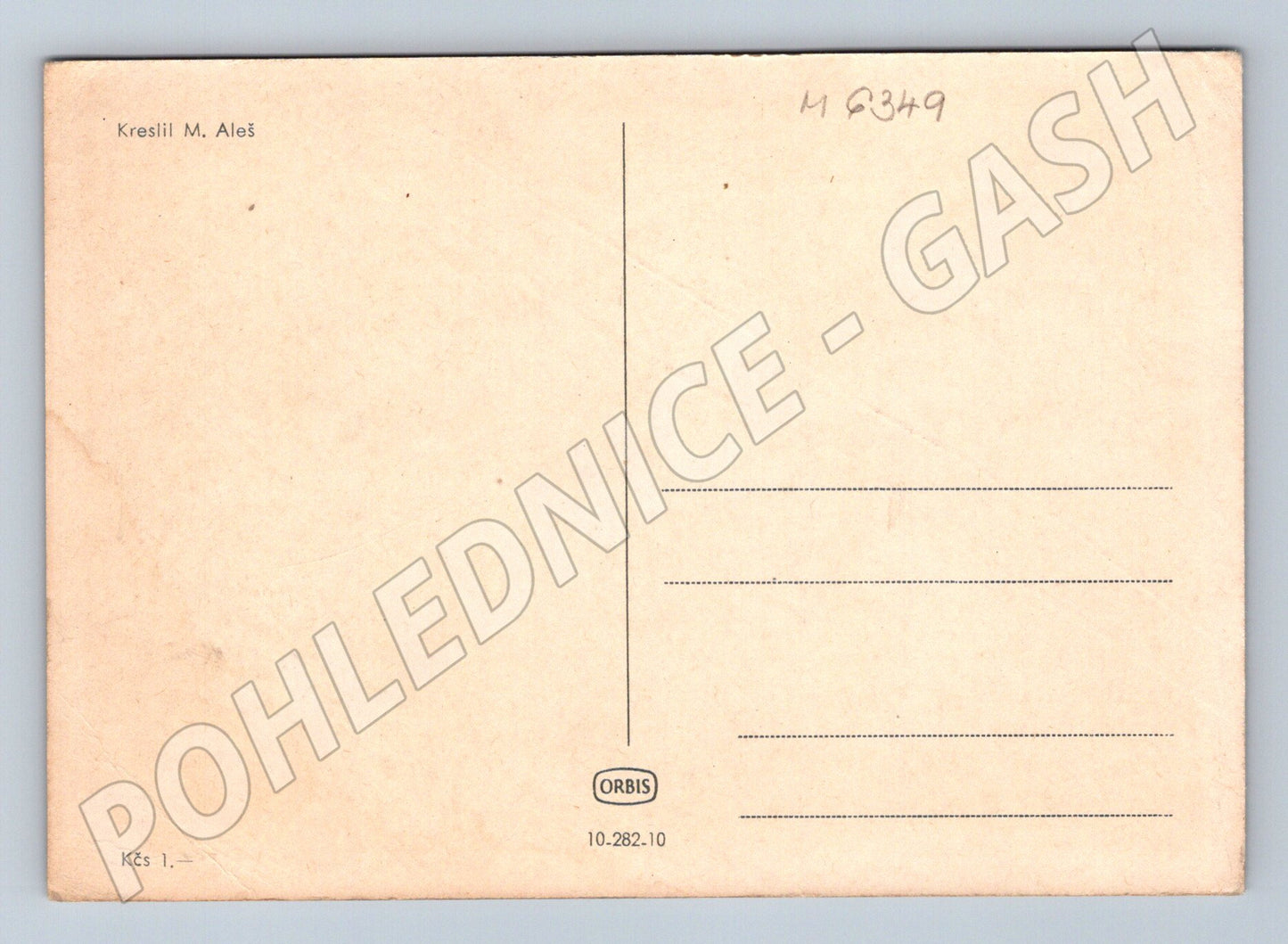Pohlednice Mikoláš Aleš kresba Orbis (M6349)