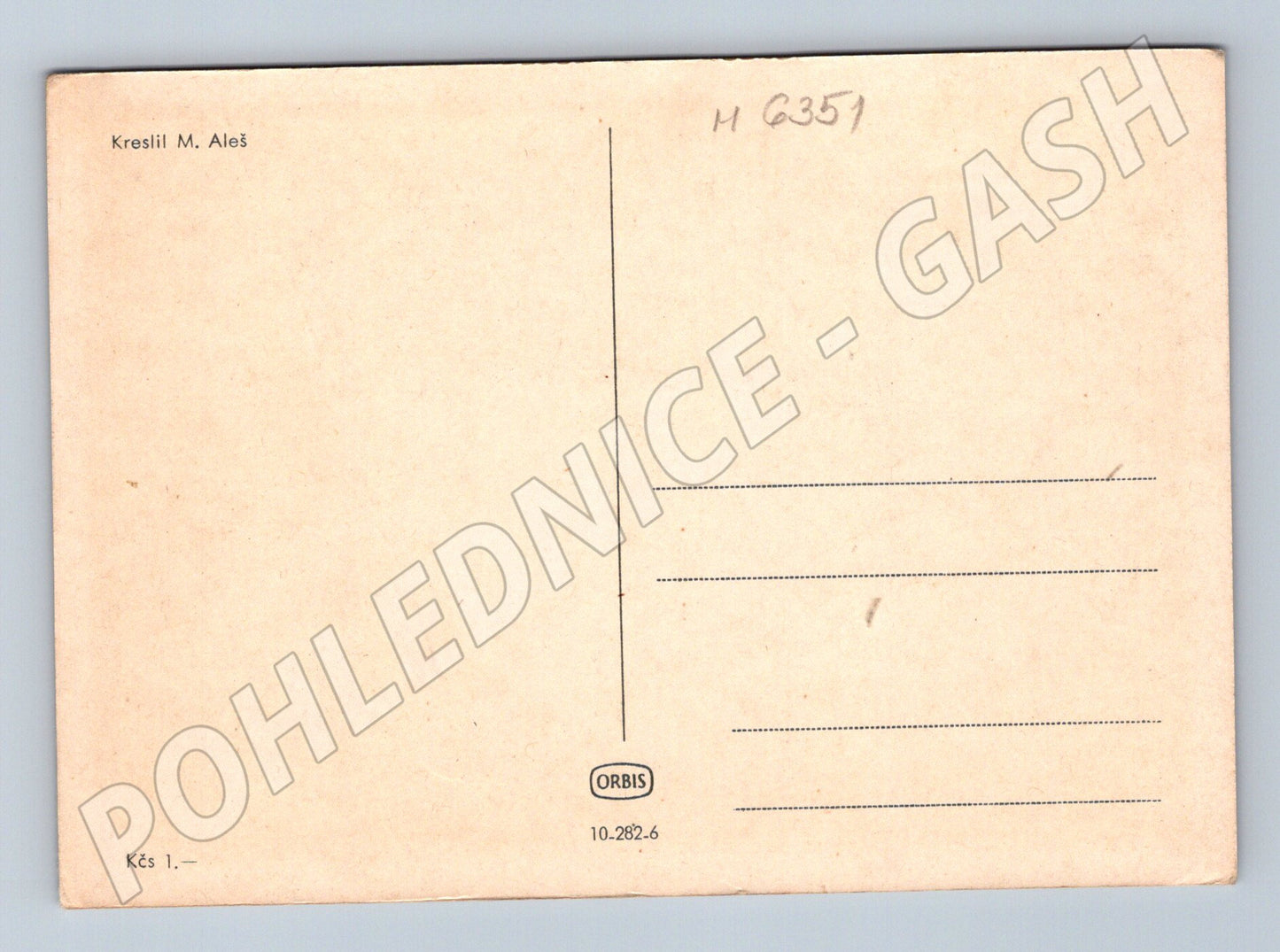 Pohlednice Aleš kresba dívky verš Orbis (M6351)