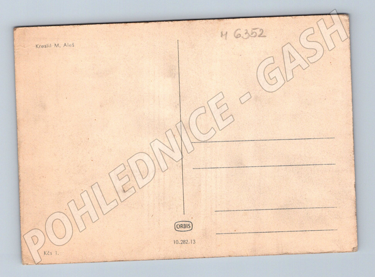 Pohlednice Aleš ilustrace verš Orbis (M6352)