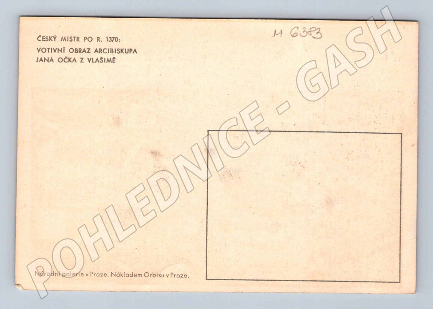 Pohlednice Jan Očko z Vlašimi votivní obraz (M6383)