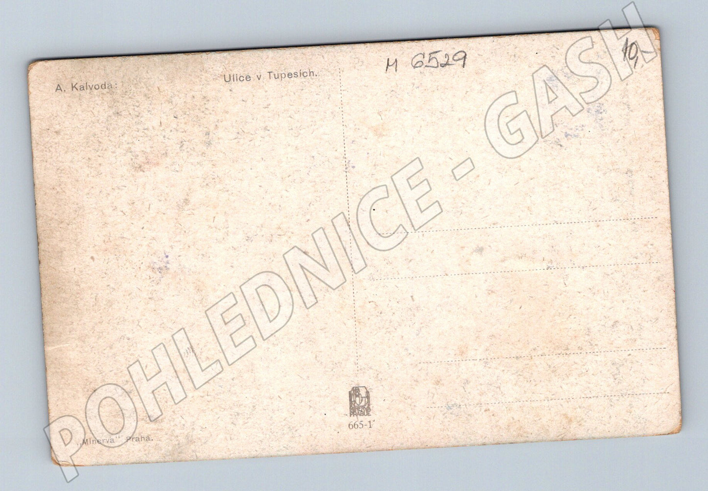 Pohlednice A. Kalvoda Ulice v Tupesích (M6529)