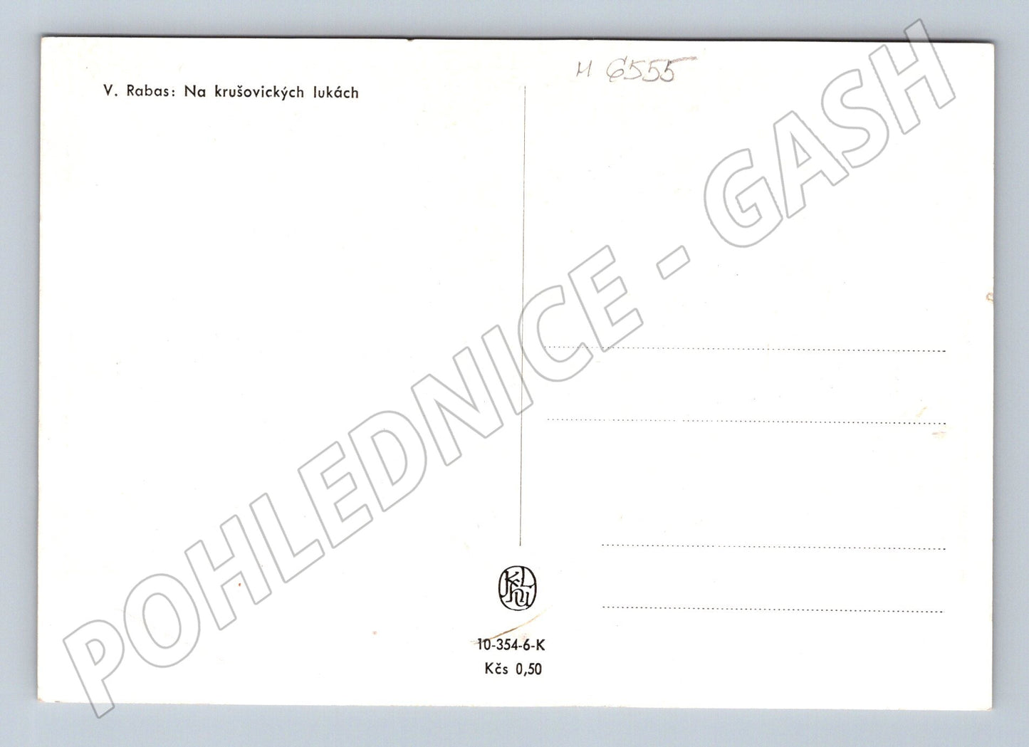 Pohlednice Václav Rabas Krušovické louky (M6555)